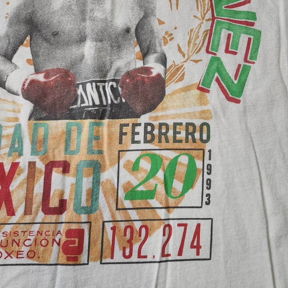 Roots Of Fight Julio Cesar Chavez Campeon Mexicano Boxing T-Shirt Size Medium - Picture 7 of 13